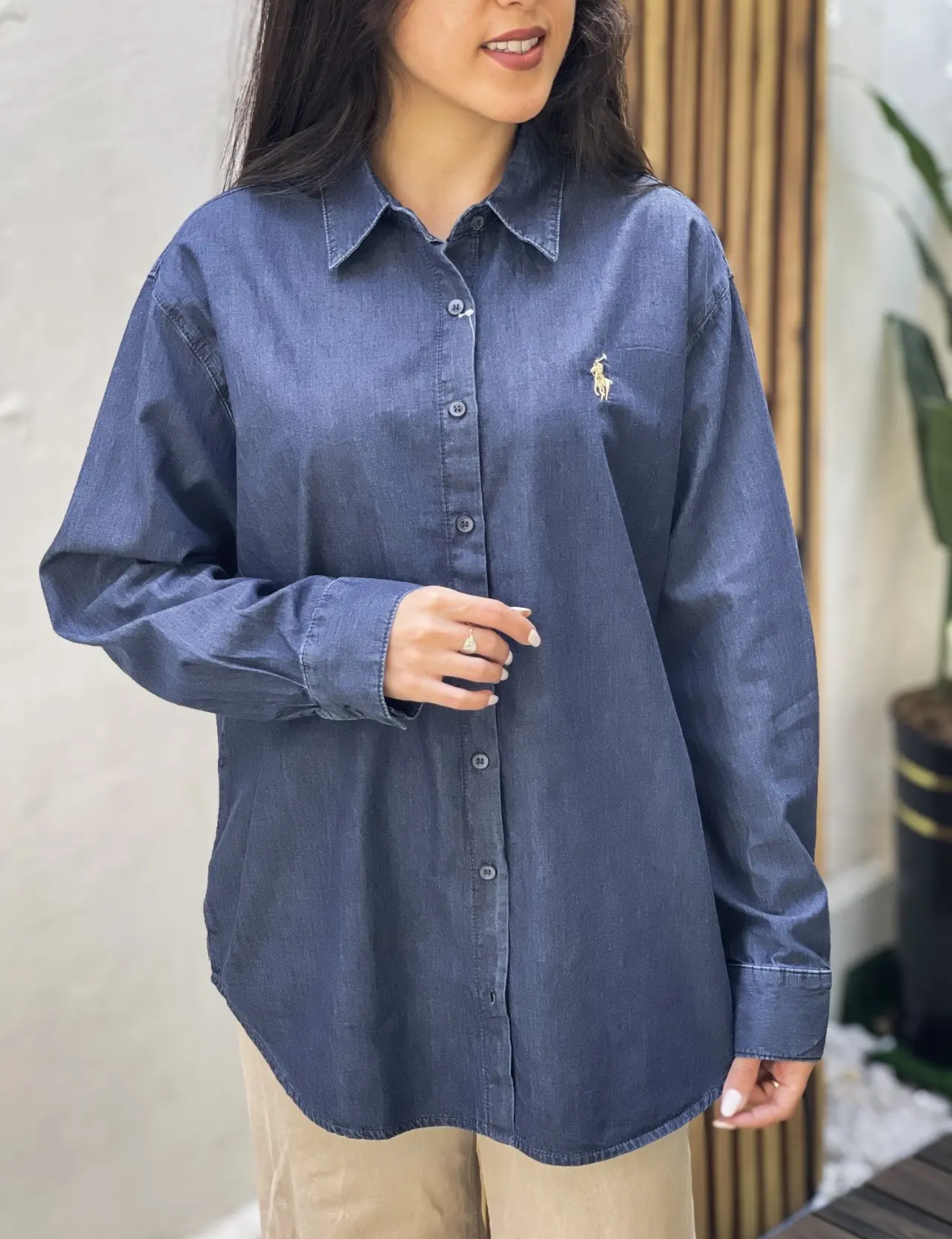 شومیز جین گلدوزی polo